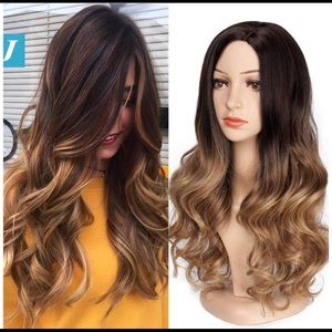 Brown Ombre Wig Synthetic